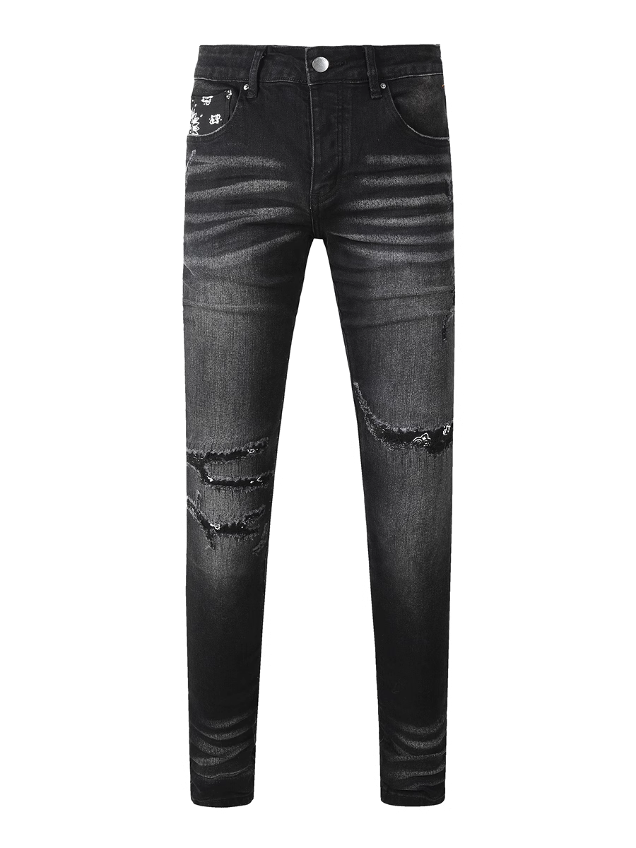 Black Writing Classic Jeans