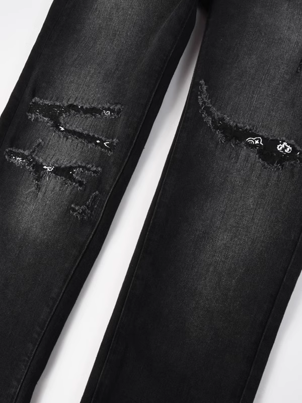 Black Writing Classic Jeans