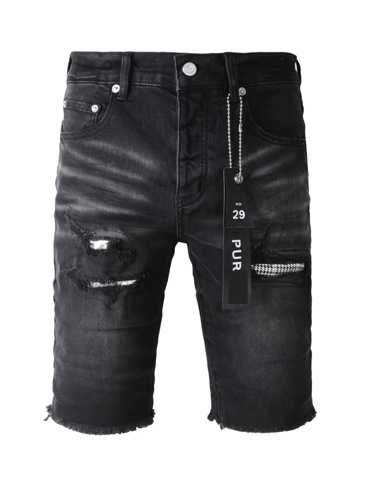 Black Classic Patch Jeans