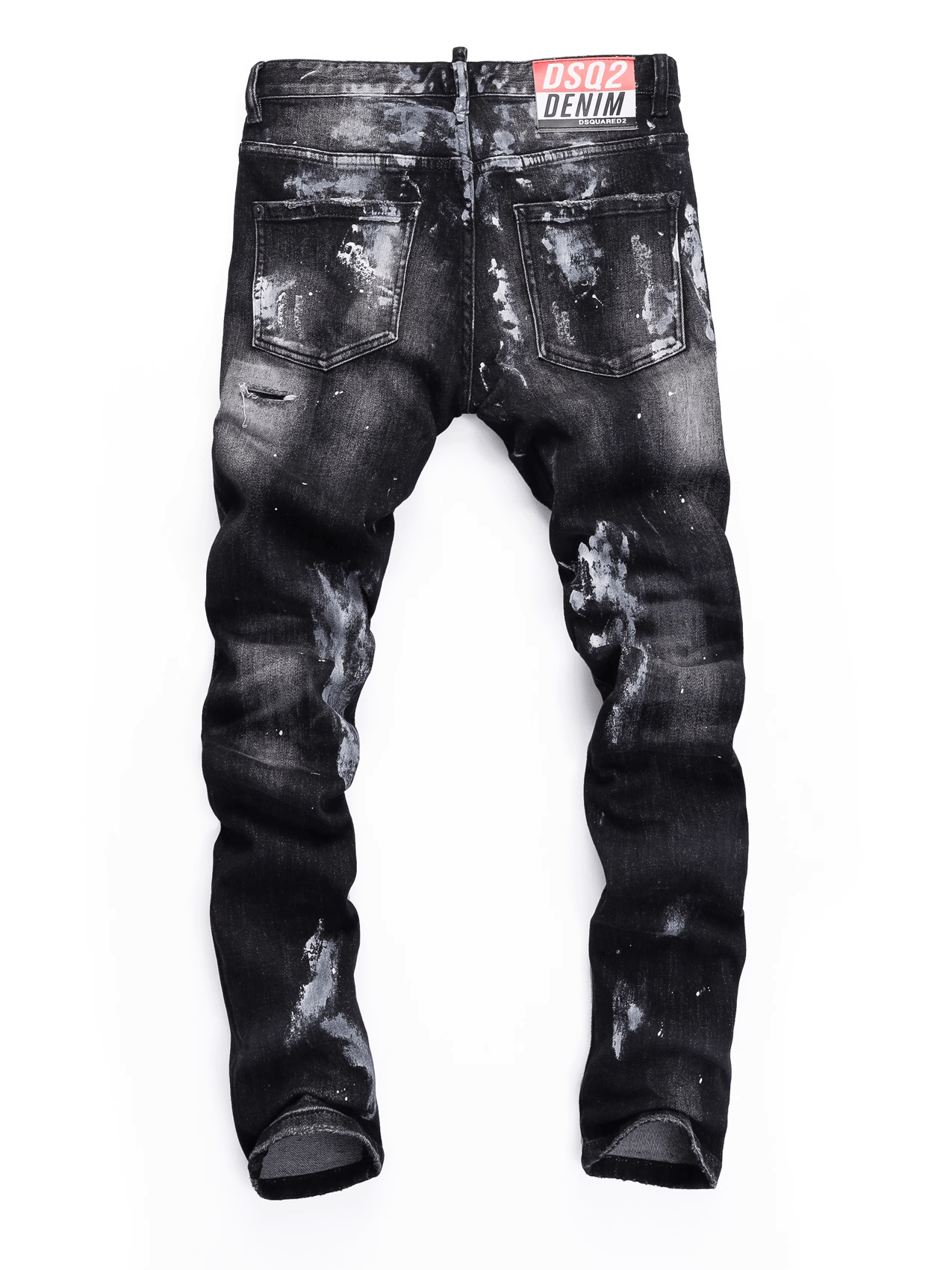 Washed Paint Ripped Jeans