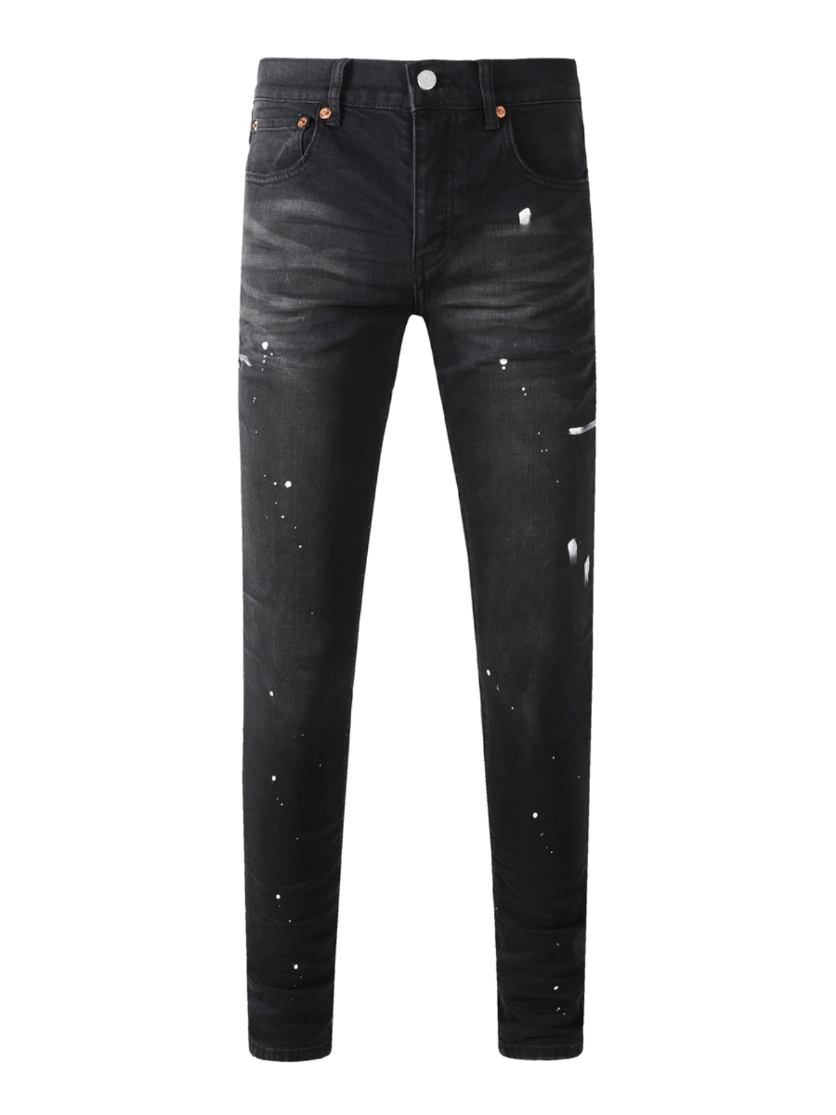 Black Splash Paint Jeans