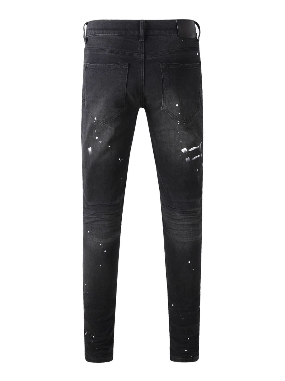 Black Splash Paint Jeans