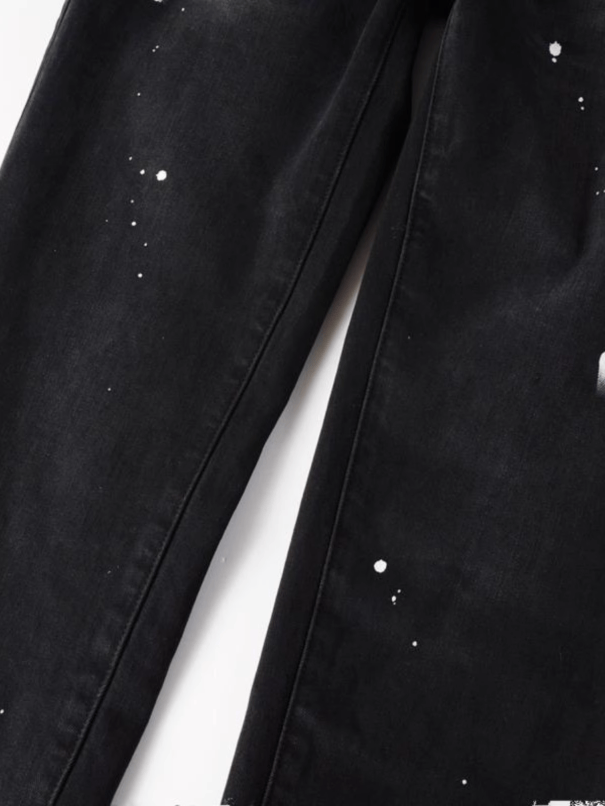 Black Splash Paint Jeans