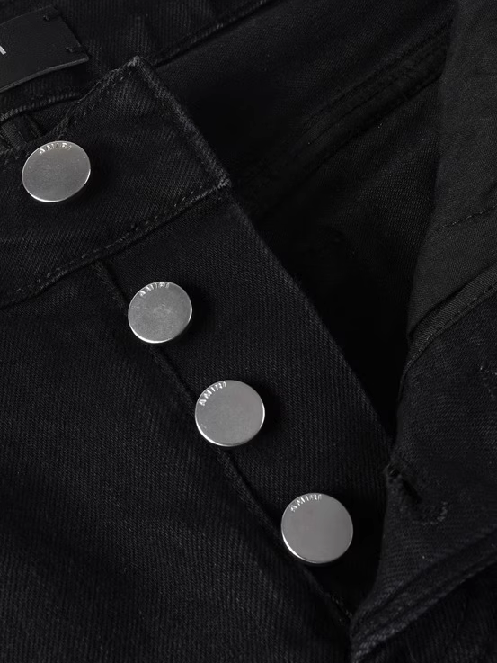 Black Blue Patch Jeans