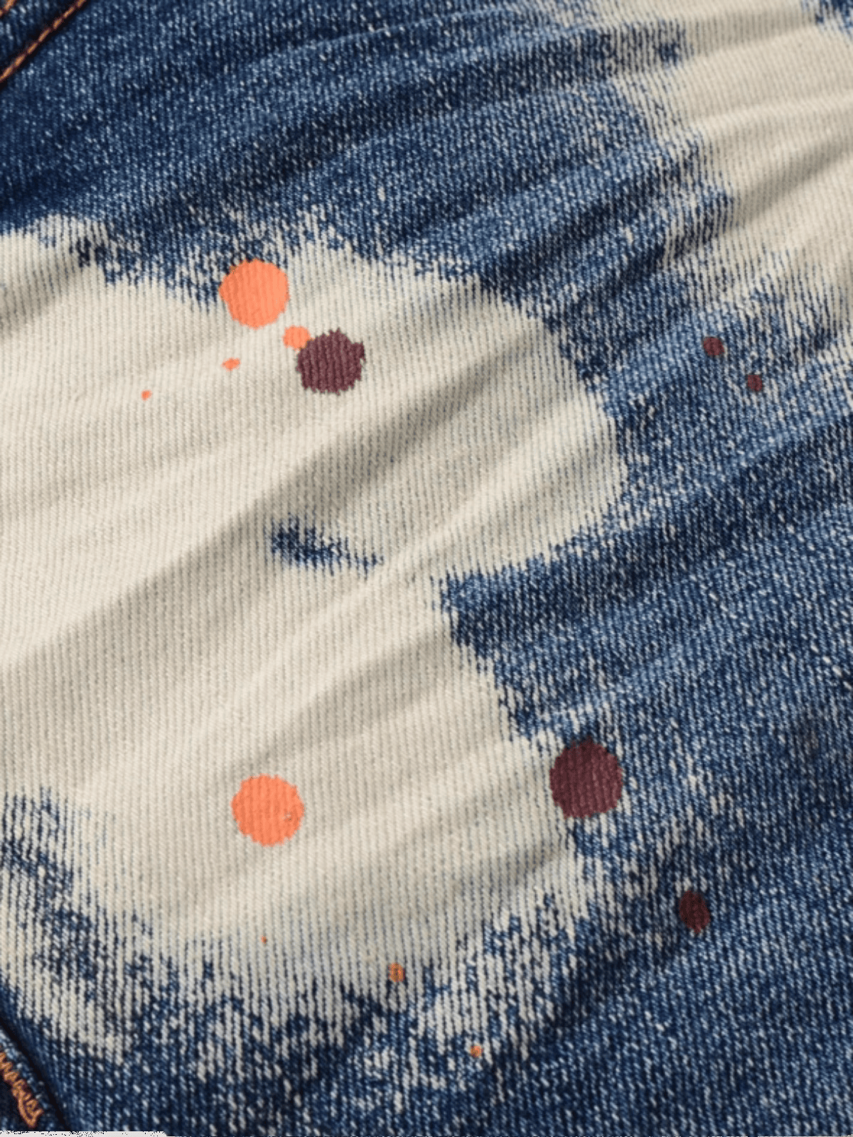 Creative Graphic Paint Jeans