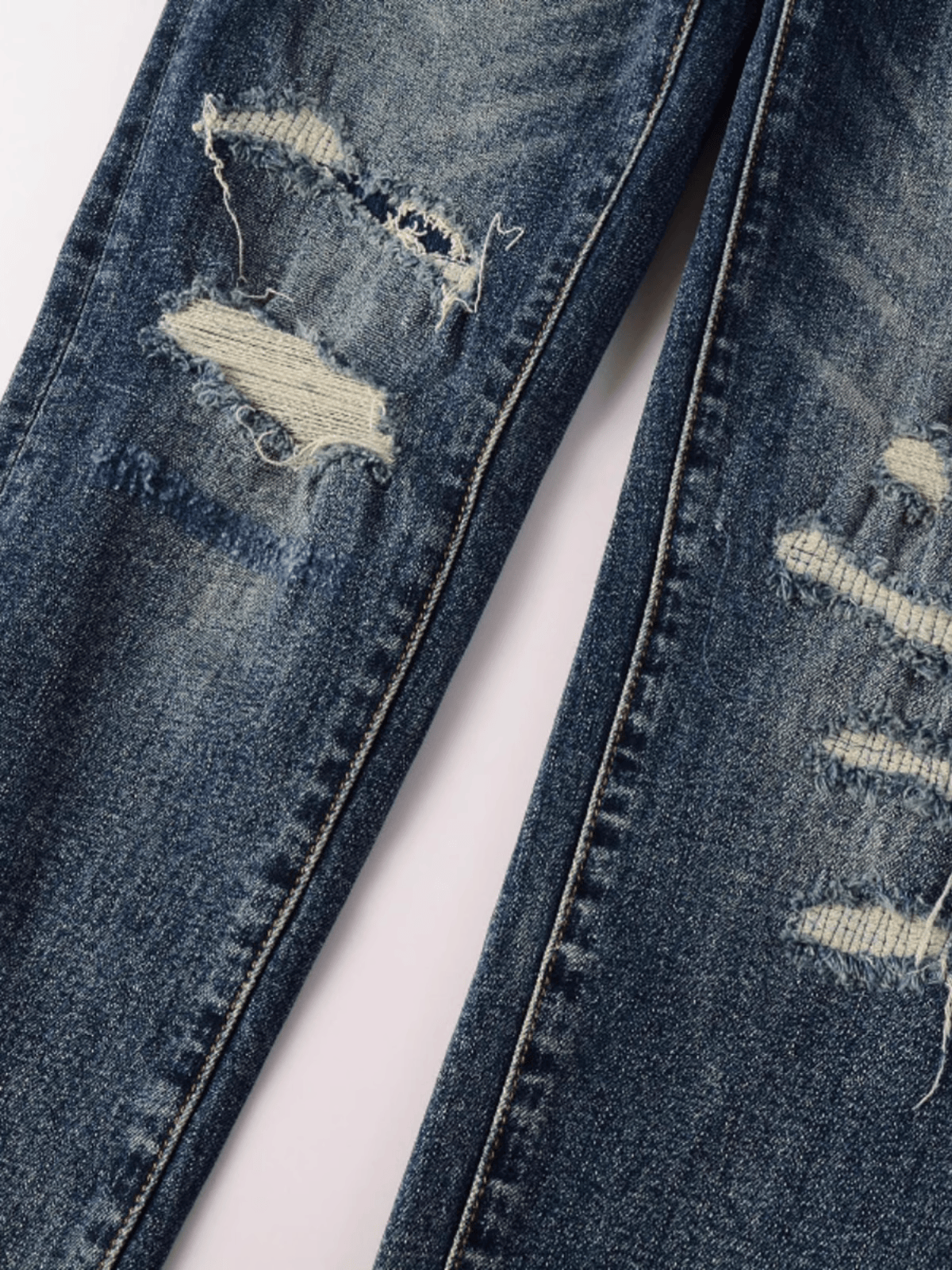 Dark Blue Patch Jeans