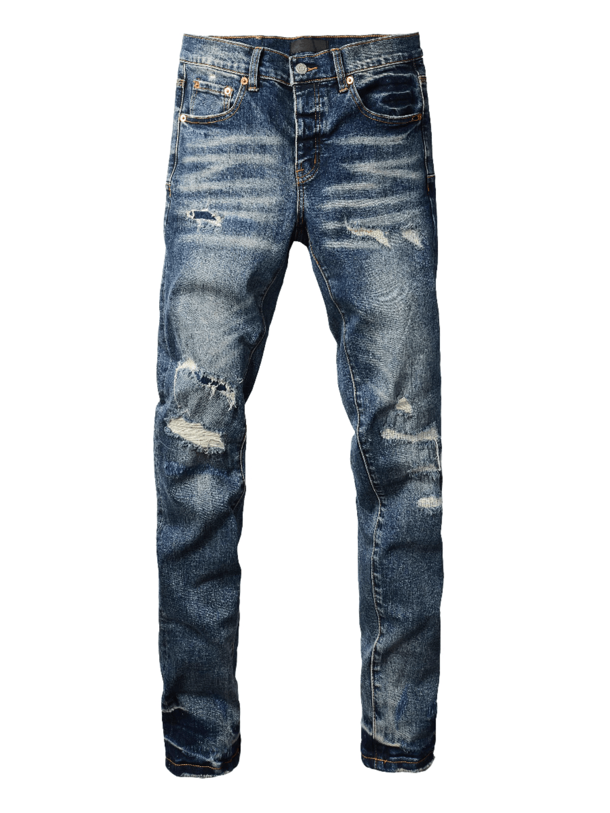 Dark Blue Patch Jeans