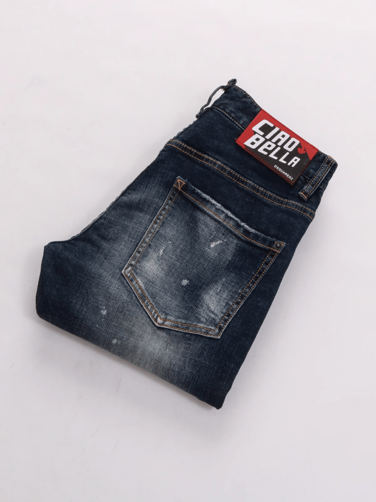 Dark Blue Washed Jeans