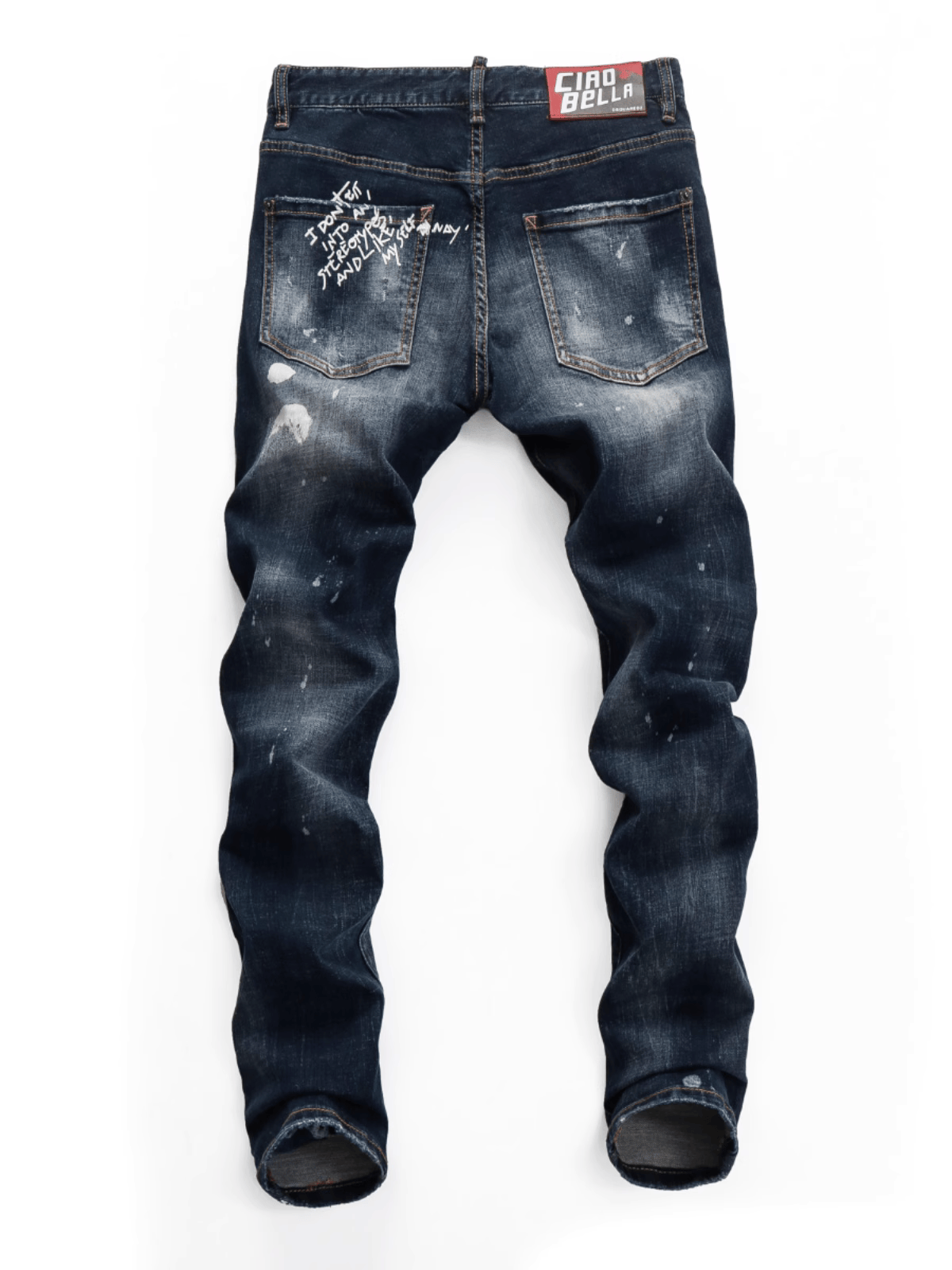 Dark Blue Washed Jeans
