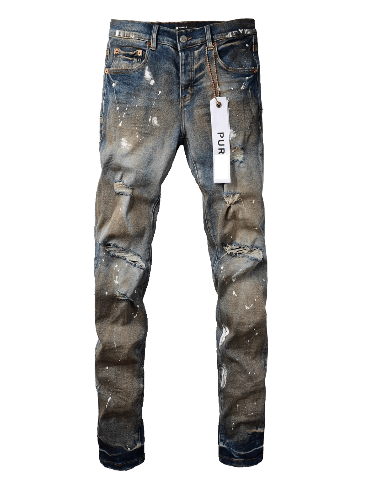 Denim Graffiti Paint Jeans