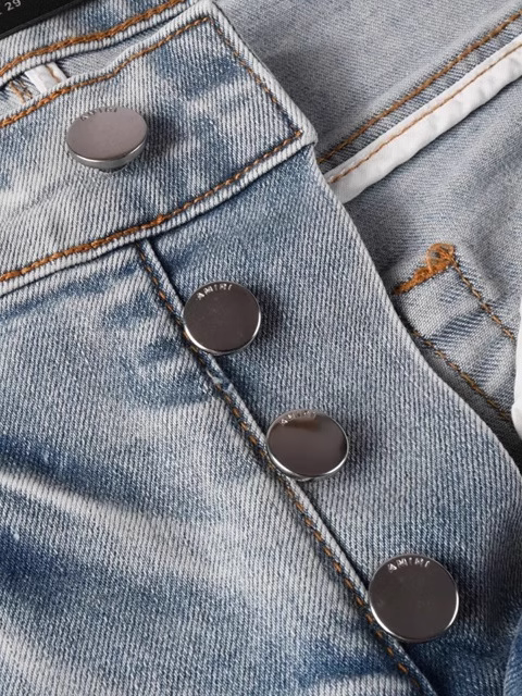Blue Writing Patch Jeans
