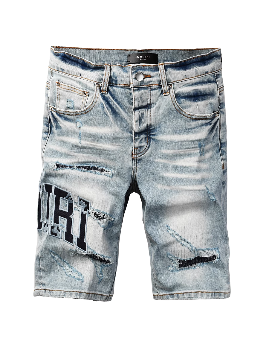Blue Writing Patch Jeans