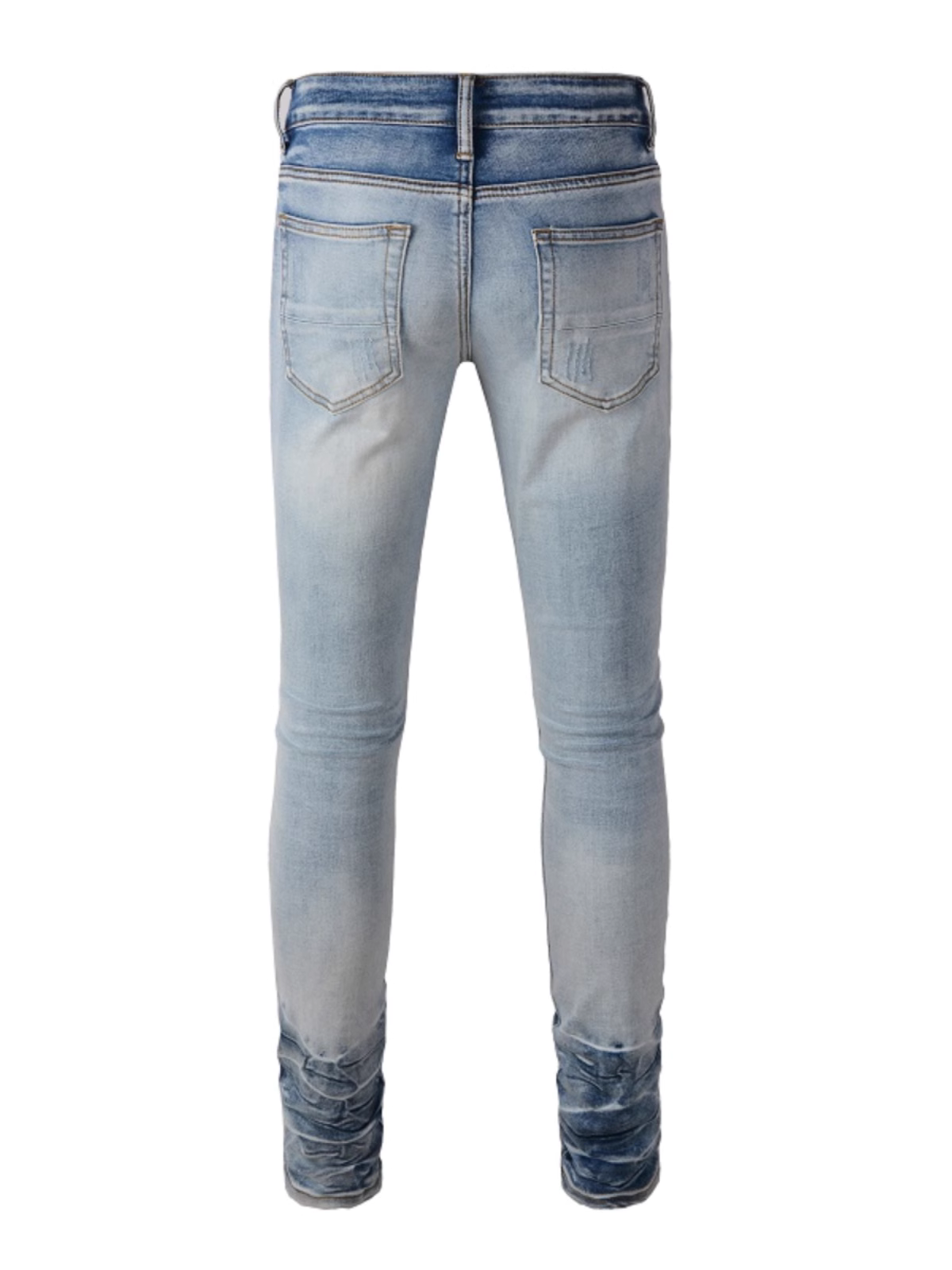 Light Blue Washed Ripped Jeans