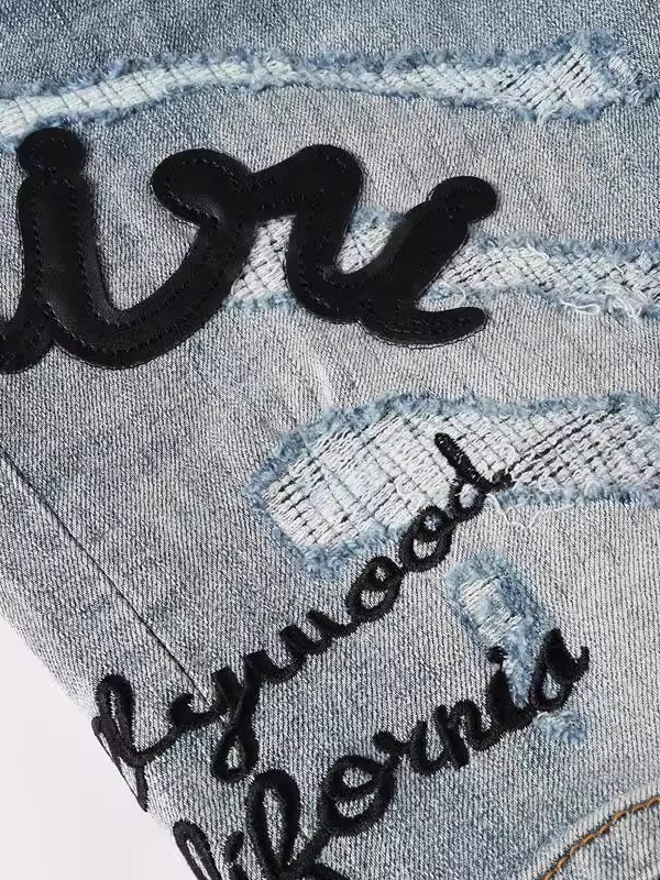 Classic Denim Writing Jeans
