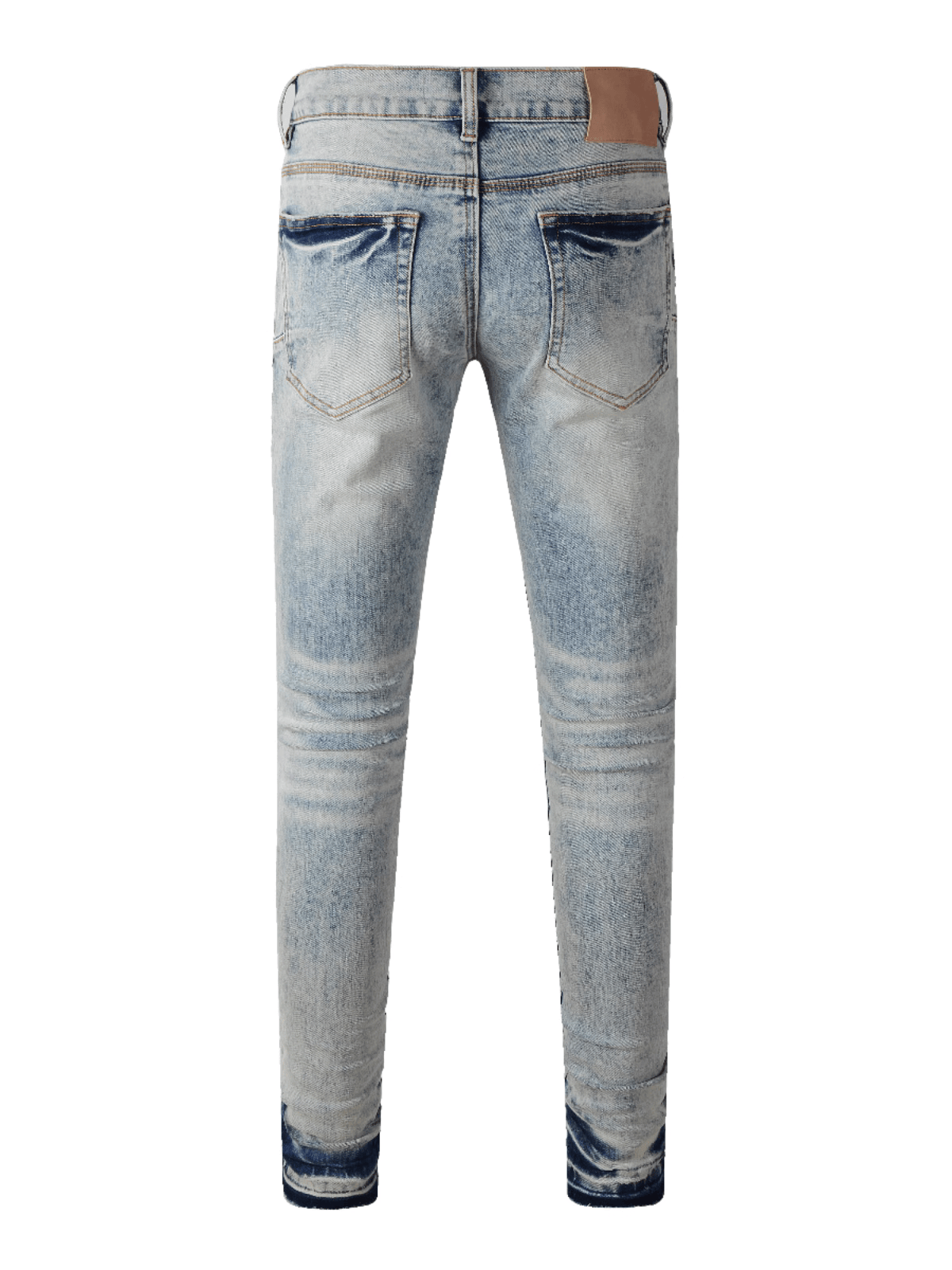 Light Blue Ripped Holes Jeans