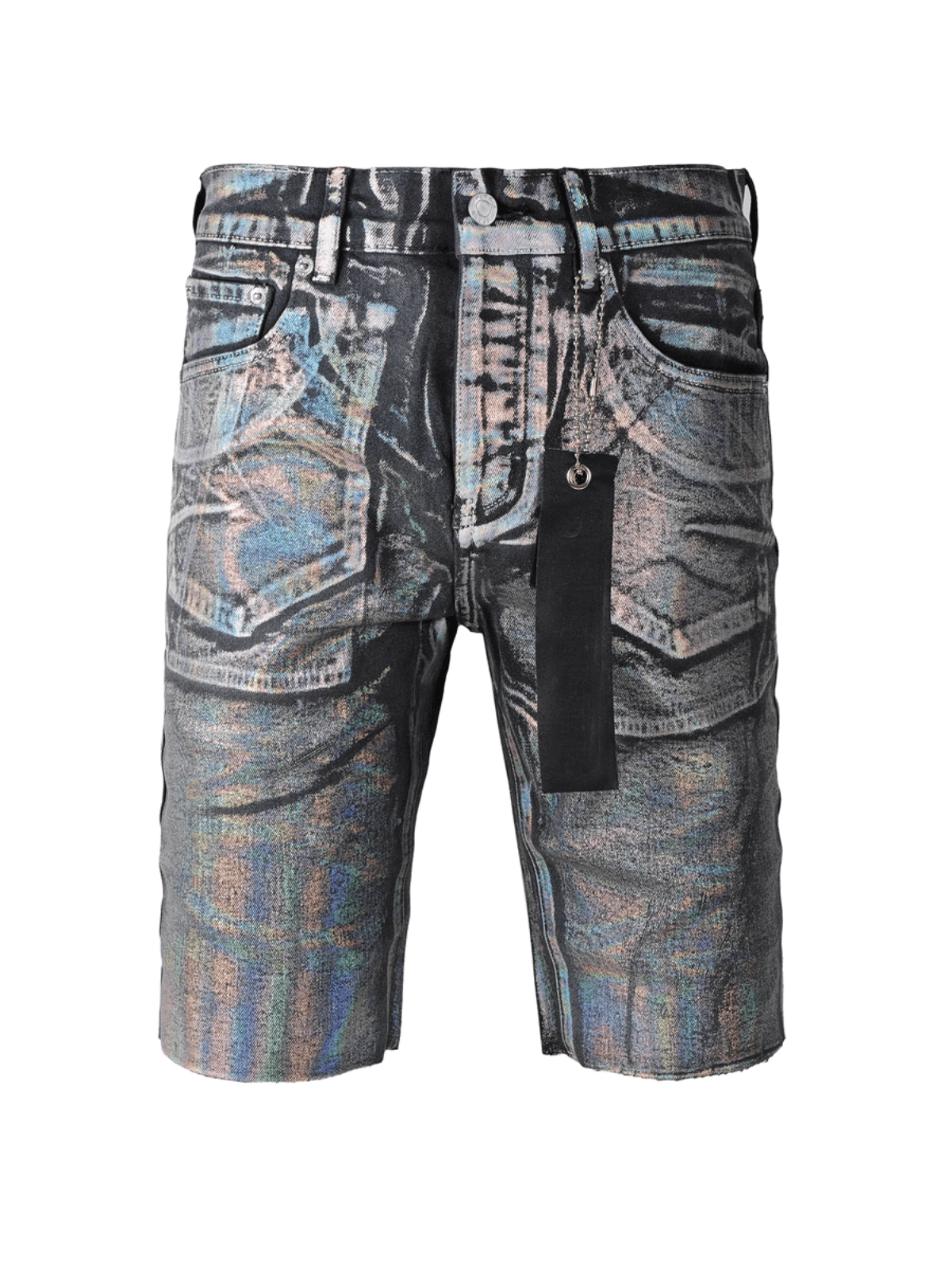 Glossy Silver Classic Jeans