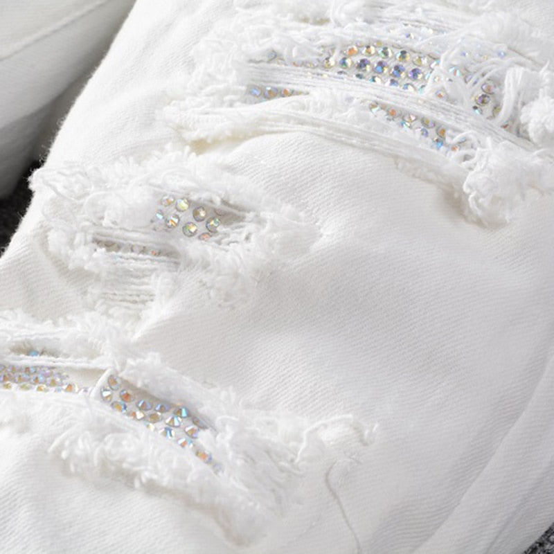 White HUStlers Jeans