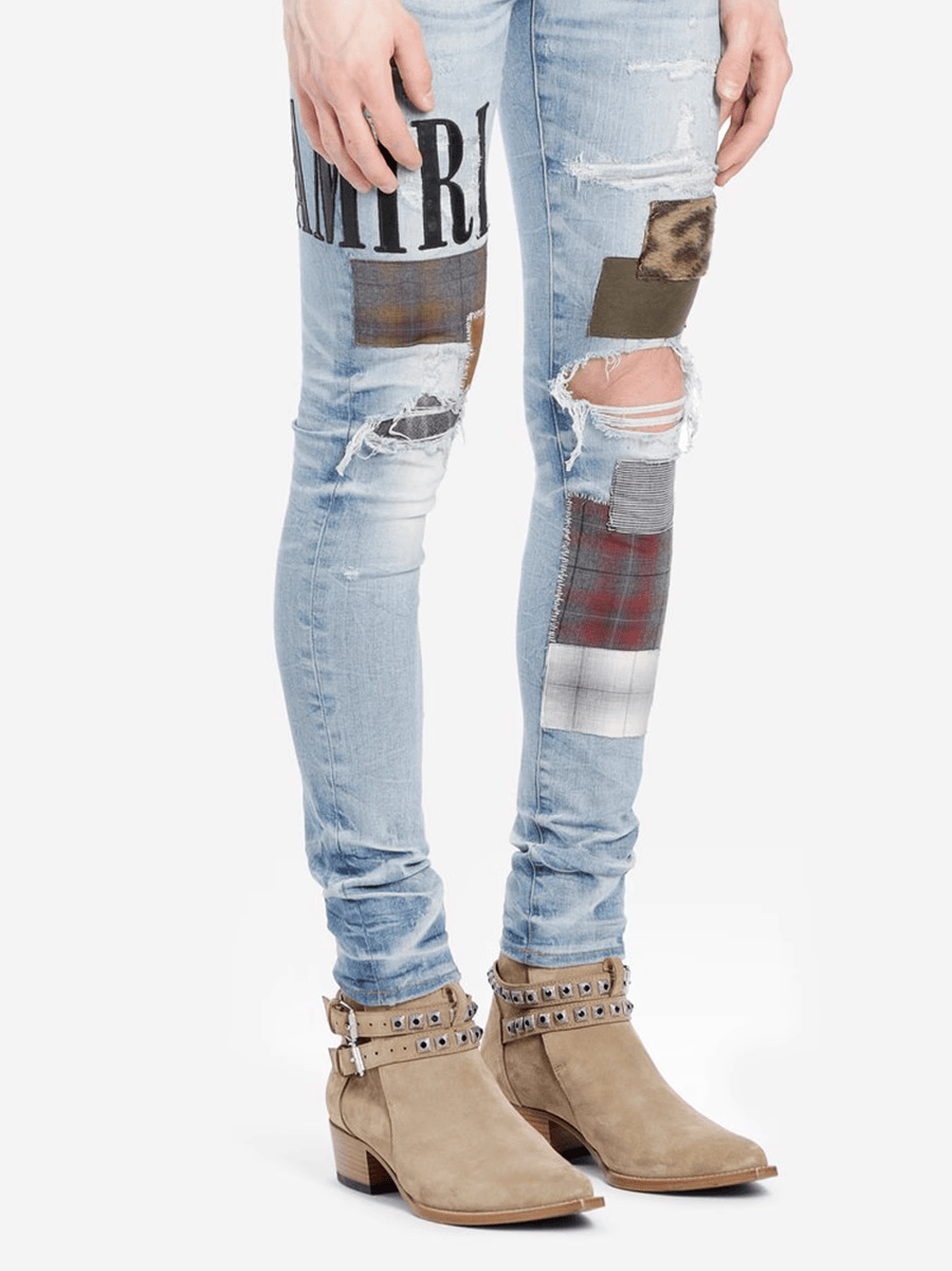 Light Blue Writing Jeans