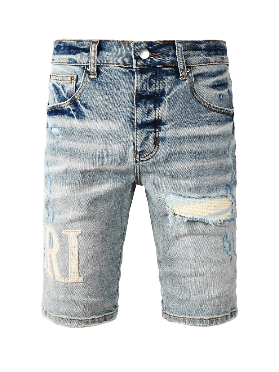 Washed Denim Writing Jeans