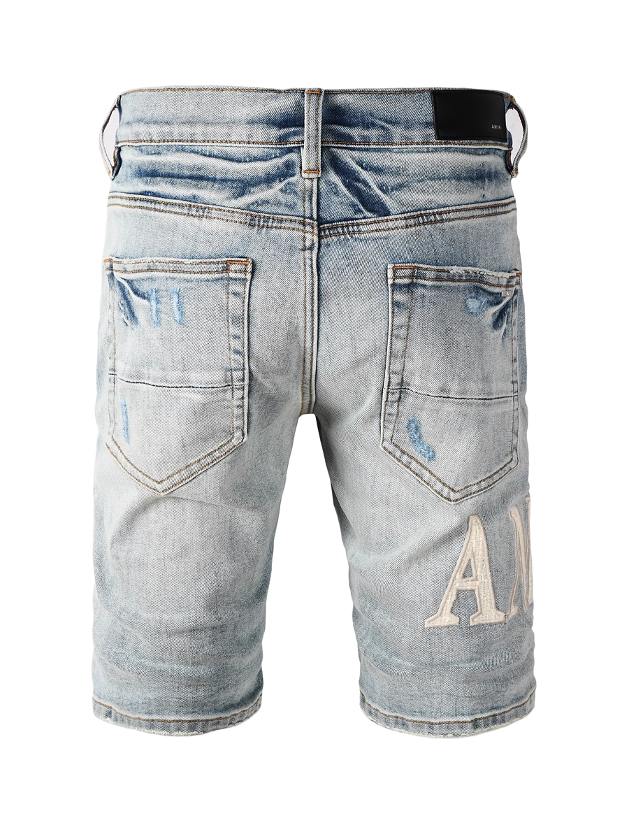 Washed Denim Writing Jeans