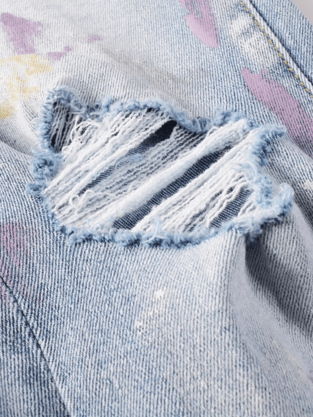Light Blue Classic Paint Jeans