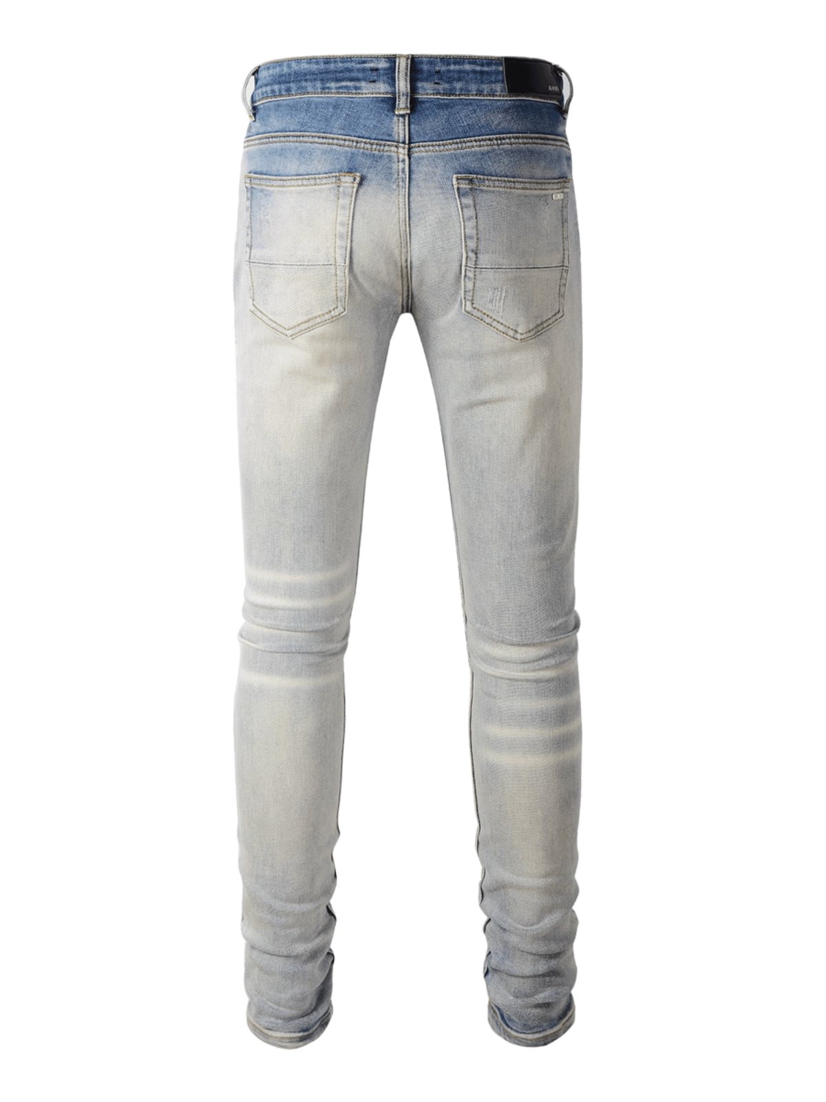Light Ripped Patch Jeans