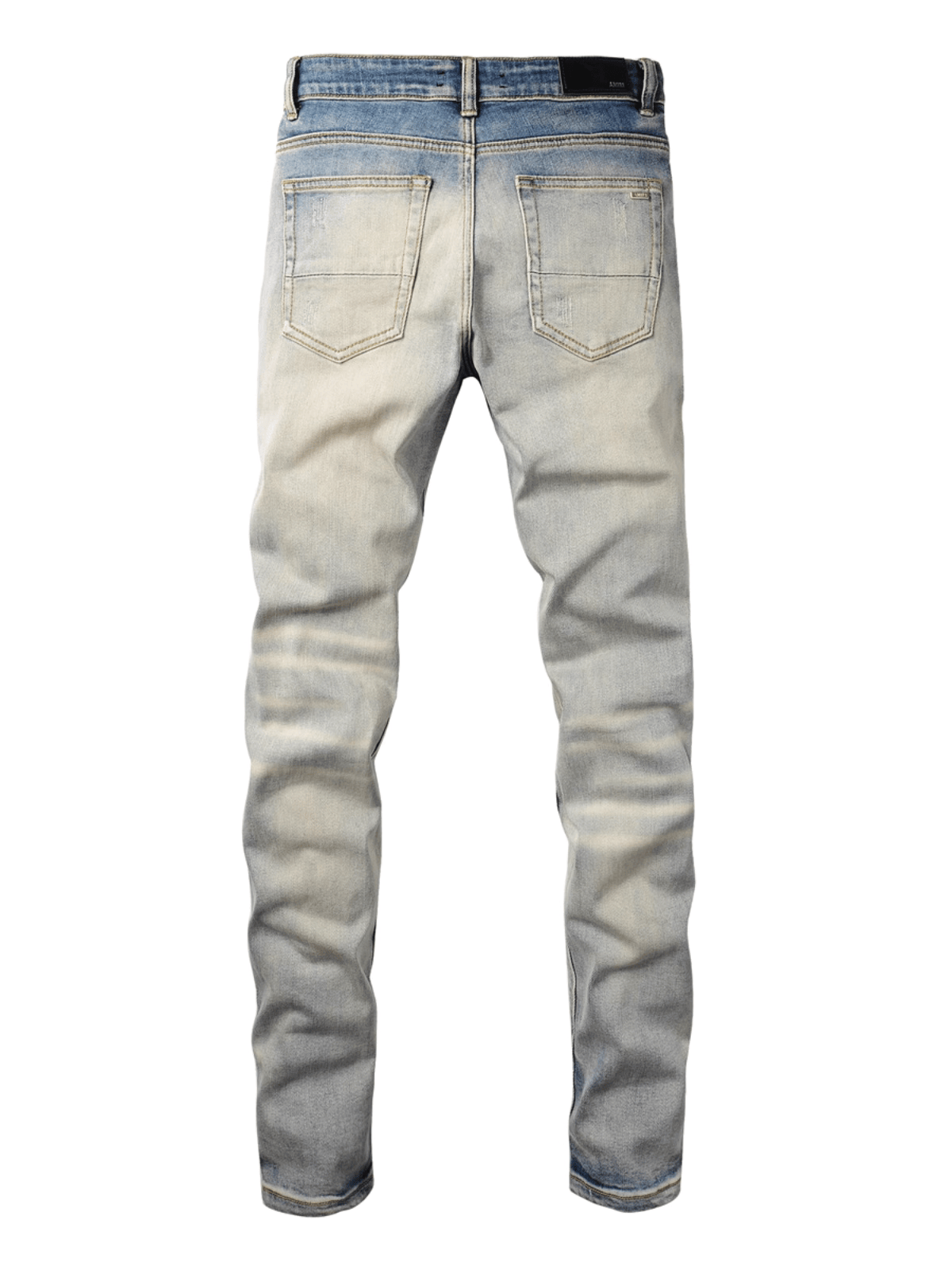 Light Ripped Patch Jeans