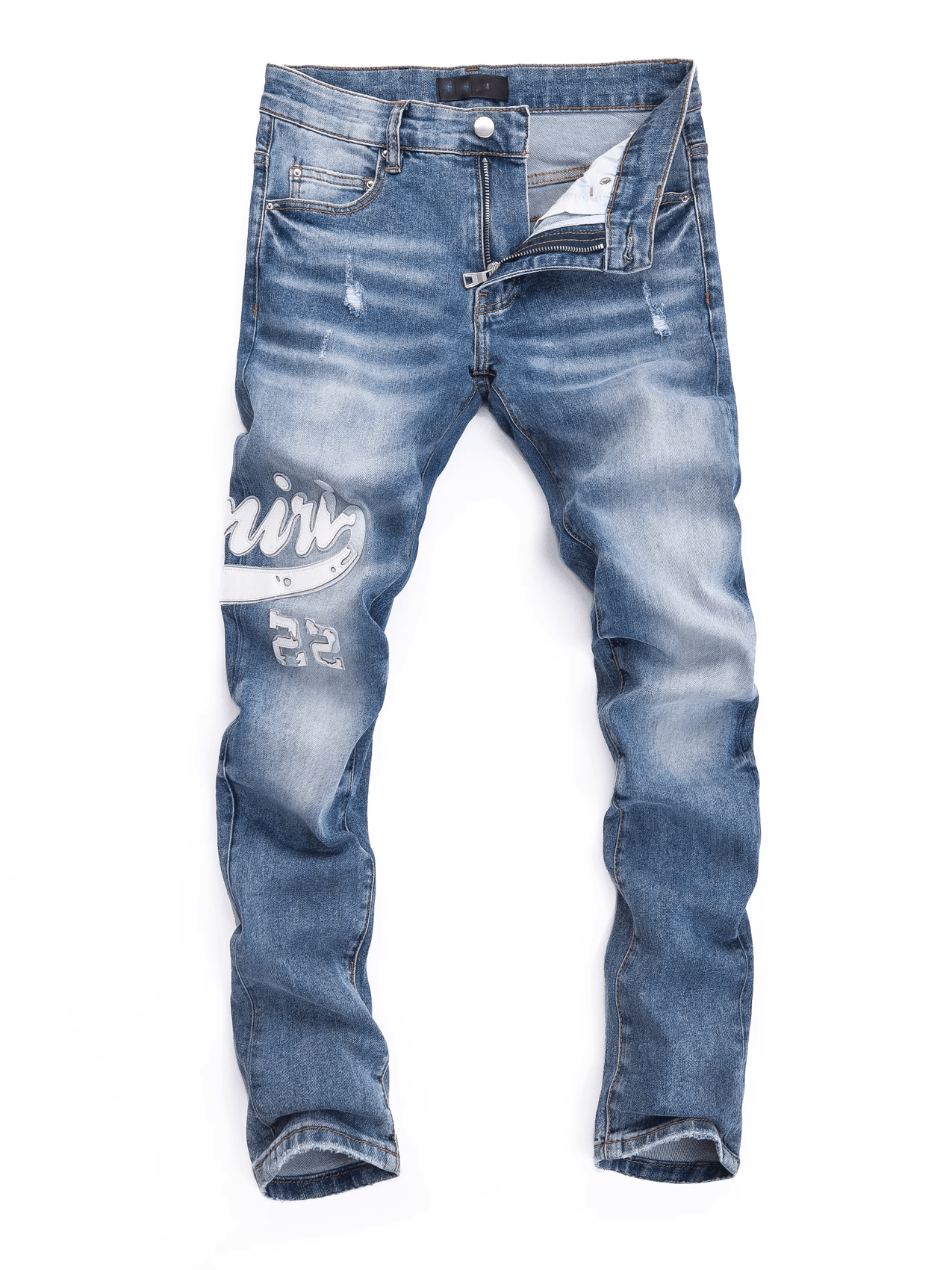 Denim Classic Ripped Jeans
