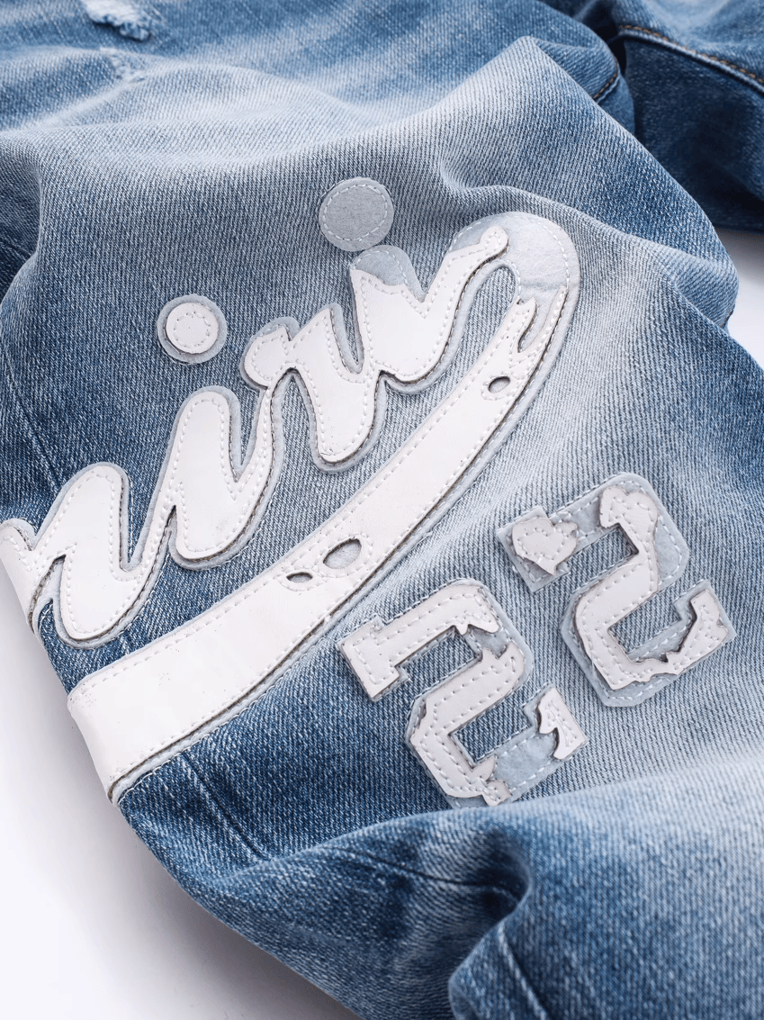 Denim Classic Ripped Jeans