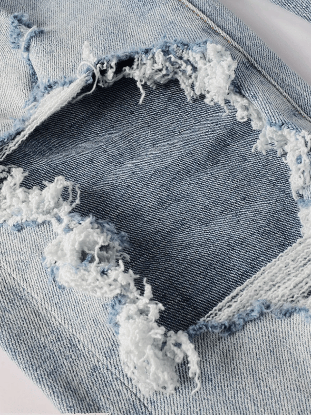 Light Denim Ripped Jeans