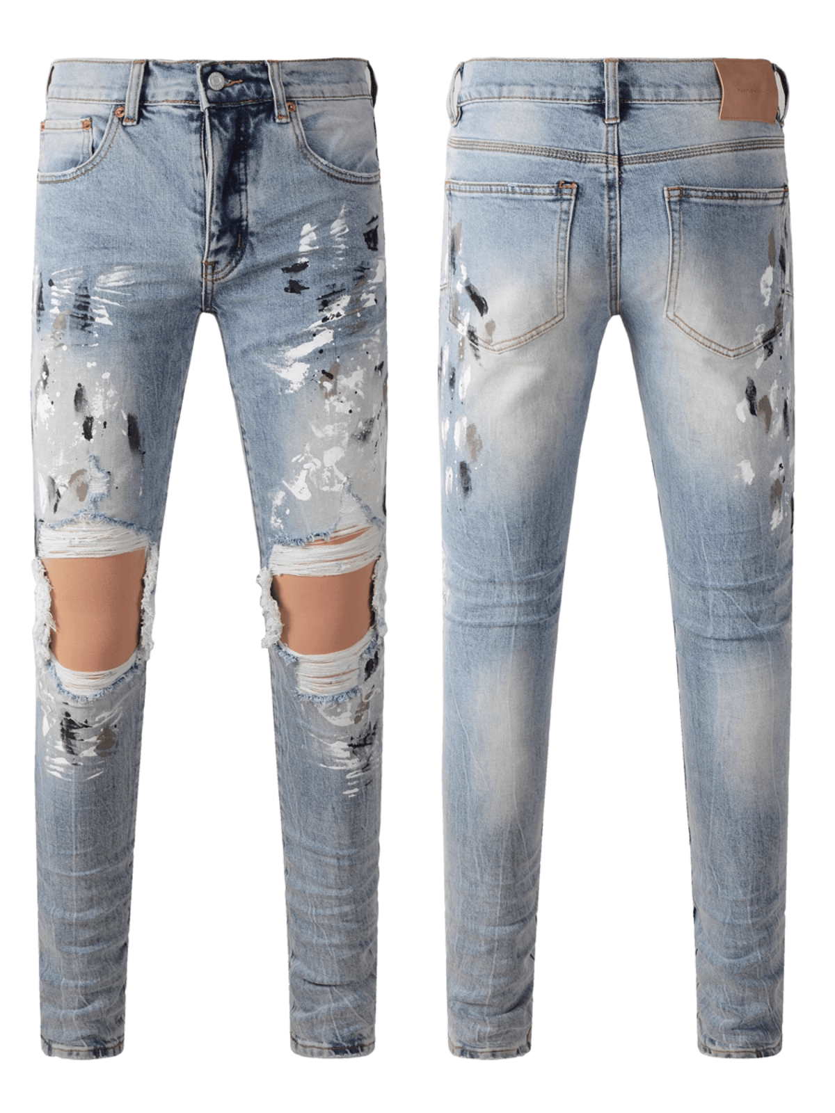 Light Color Ripped Jeans