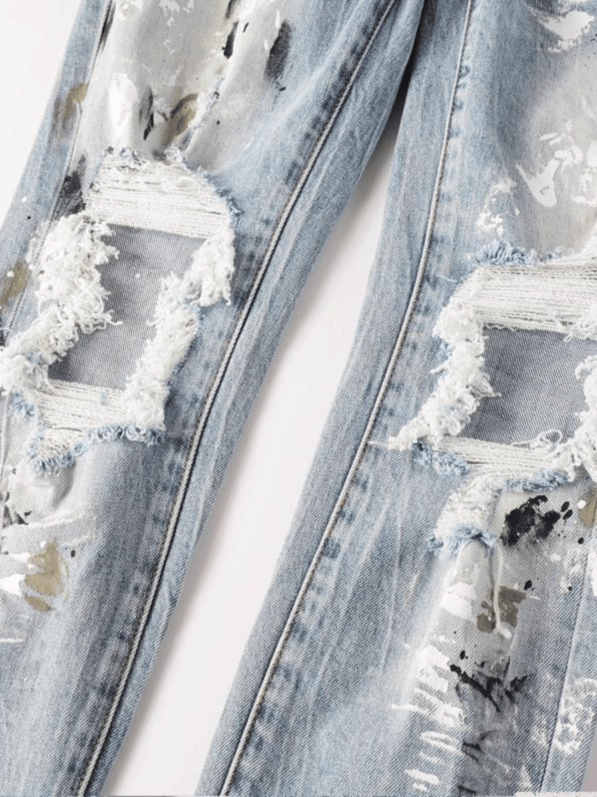 Light Color Ripped Jeans