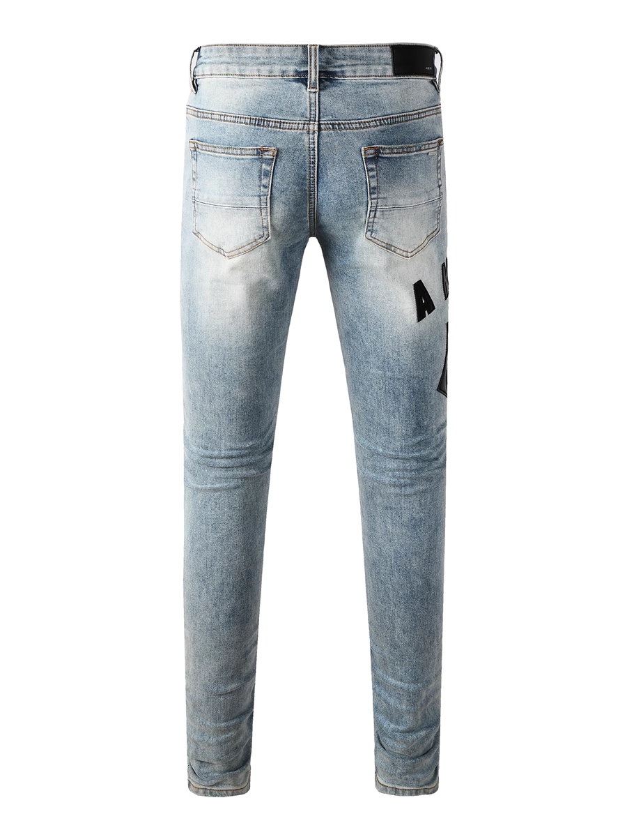 Light Blue Writing Classic Jeans
