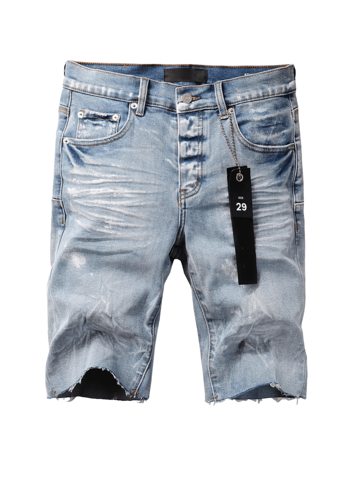 Light Washed Paint Jeans