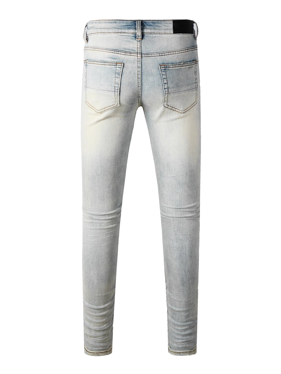 Denim Red Patch Jeans