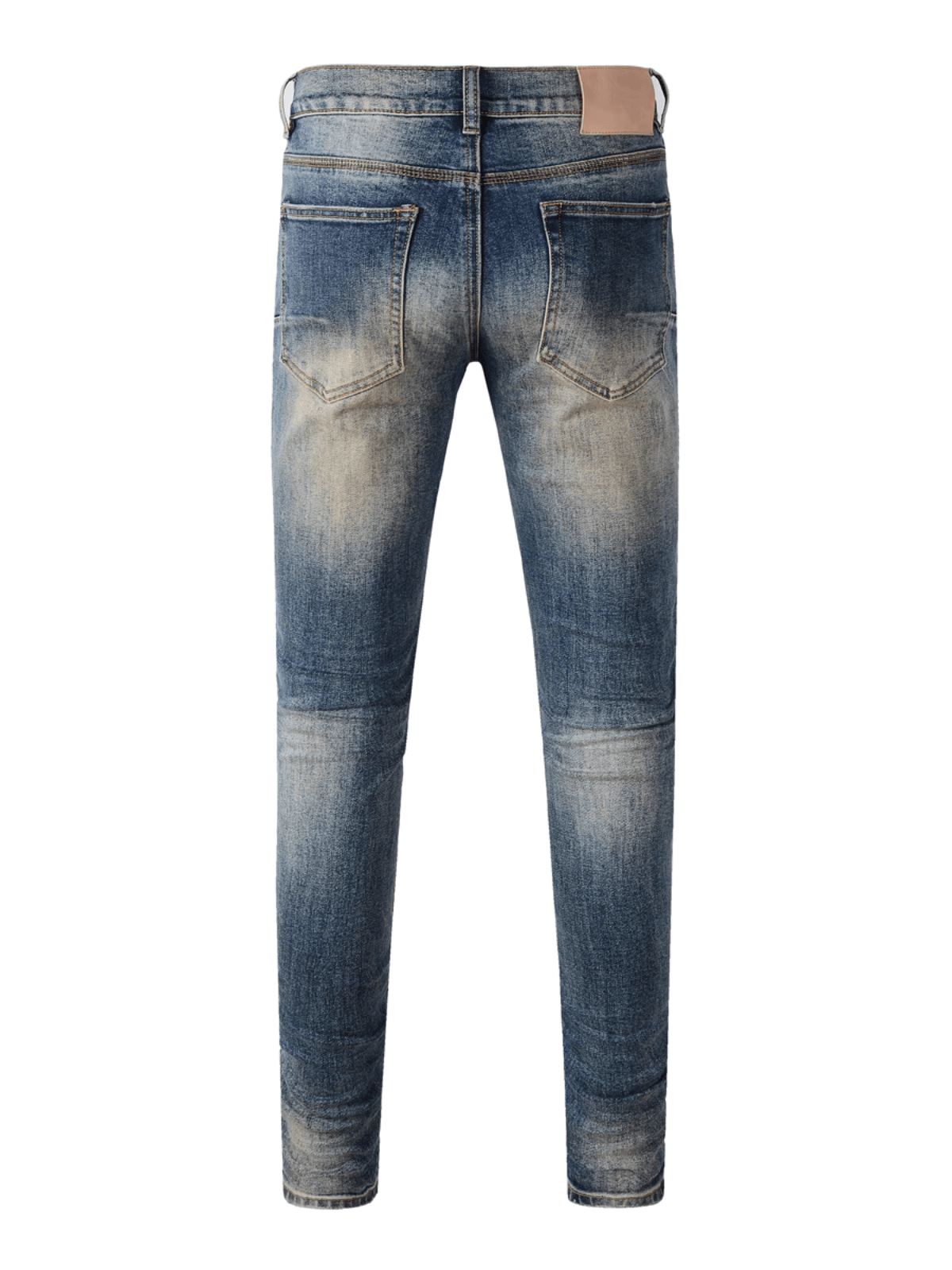 Blue Washed Ripped Jeans