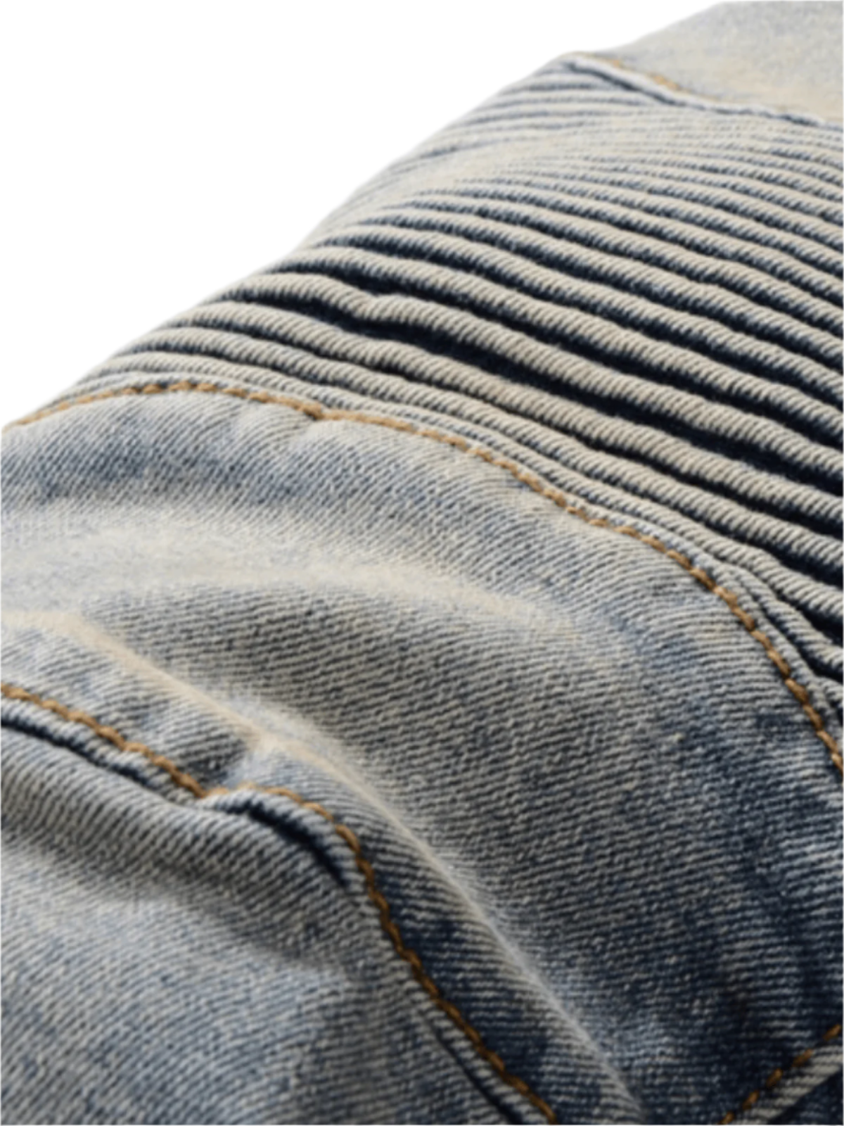 Light Blue Biker Jeans