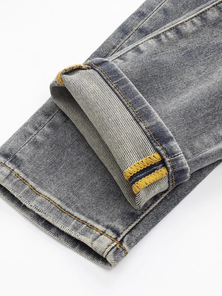 Gray Red Snake Classic Jeans