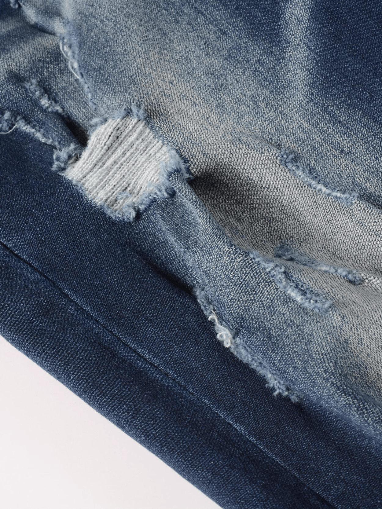 Navy Red Patch Jeans