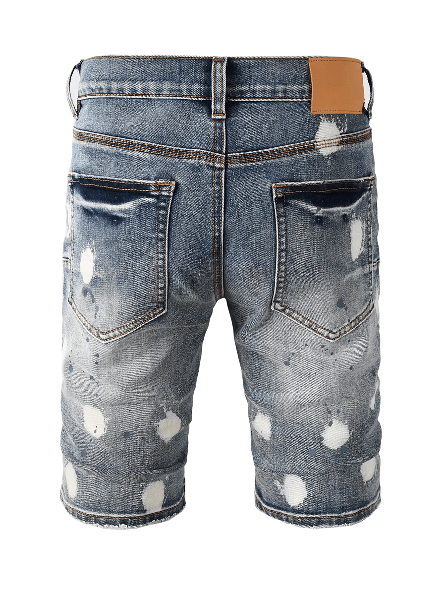 Dark Blue Paint Jeans
