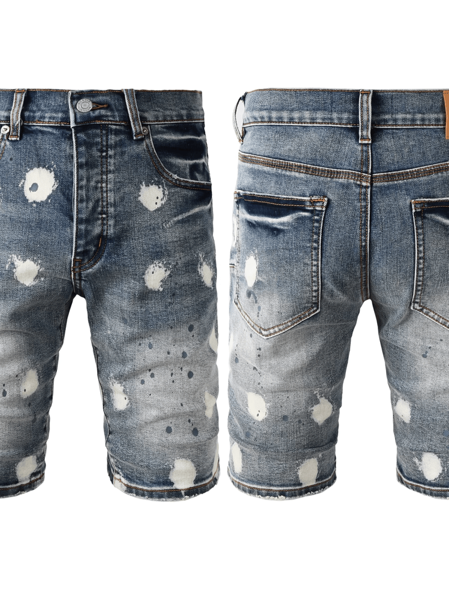Dark Blue Paint Jeans