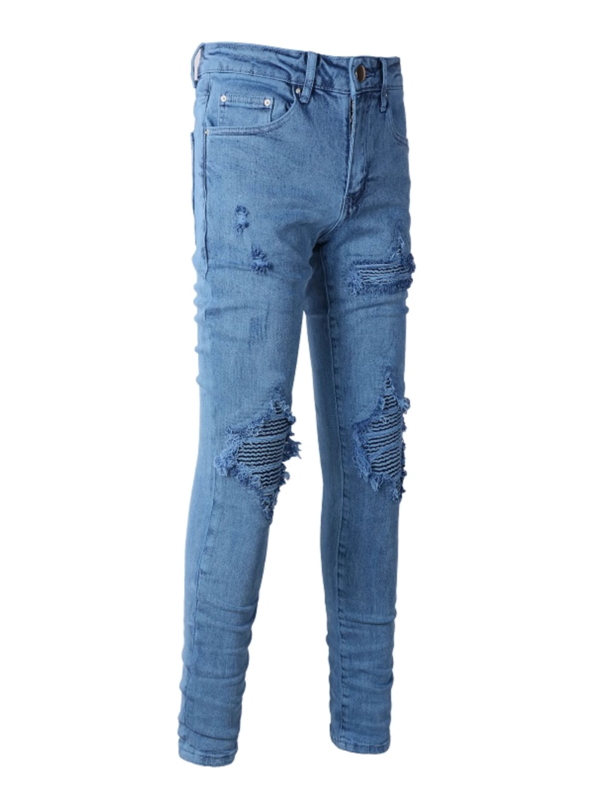 Blue Classic Patch Jeans