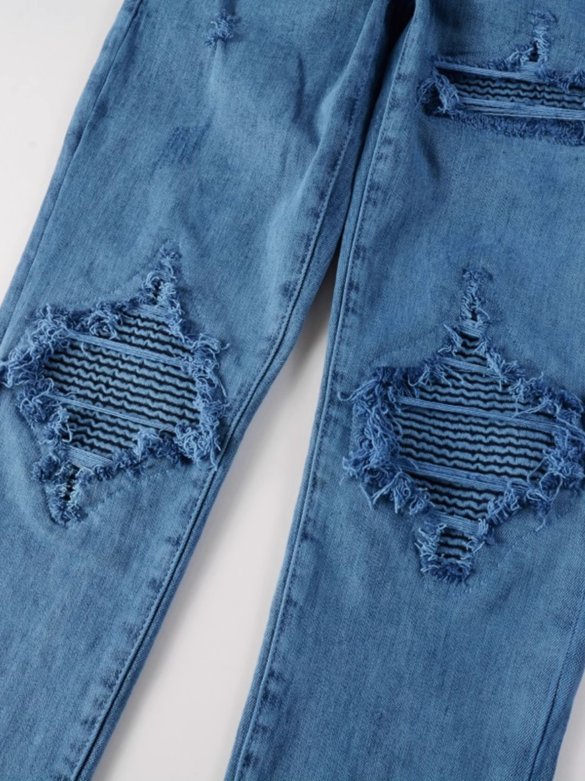 Blue Classic Patch Jeans