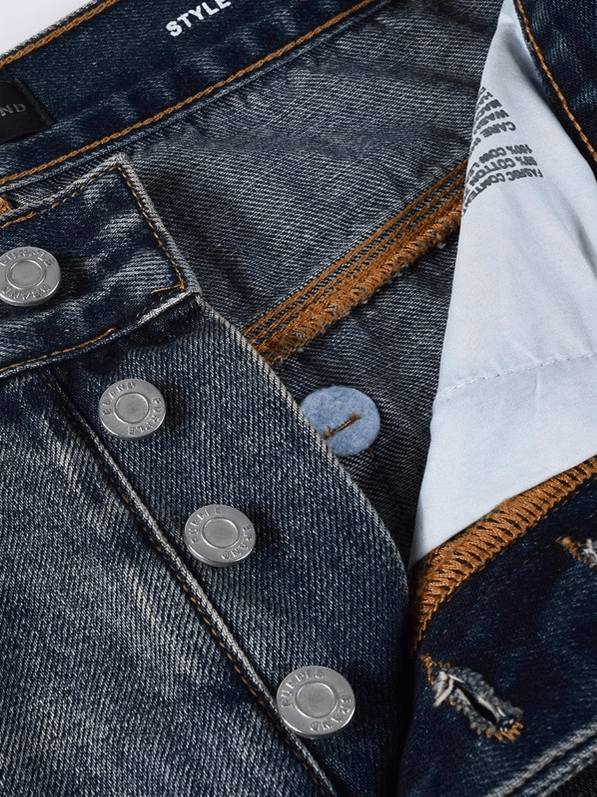 Washed Blue Classic Jeans