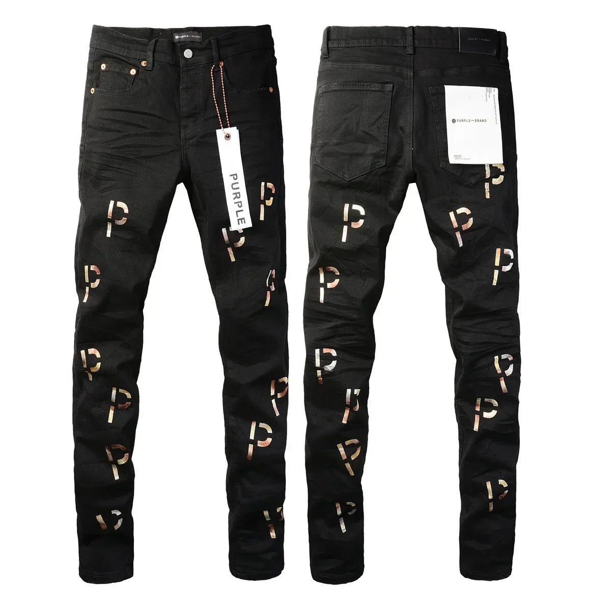 Hot Stamping Letters Fashion Jeans