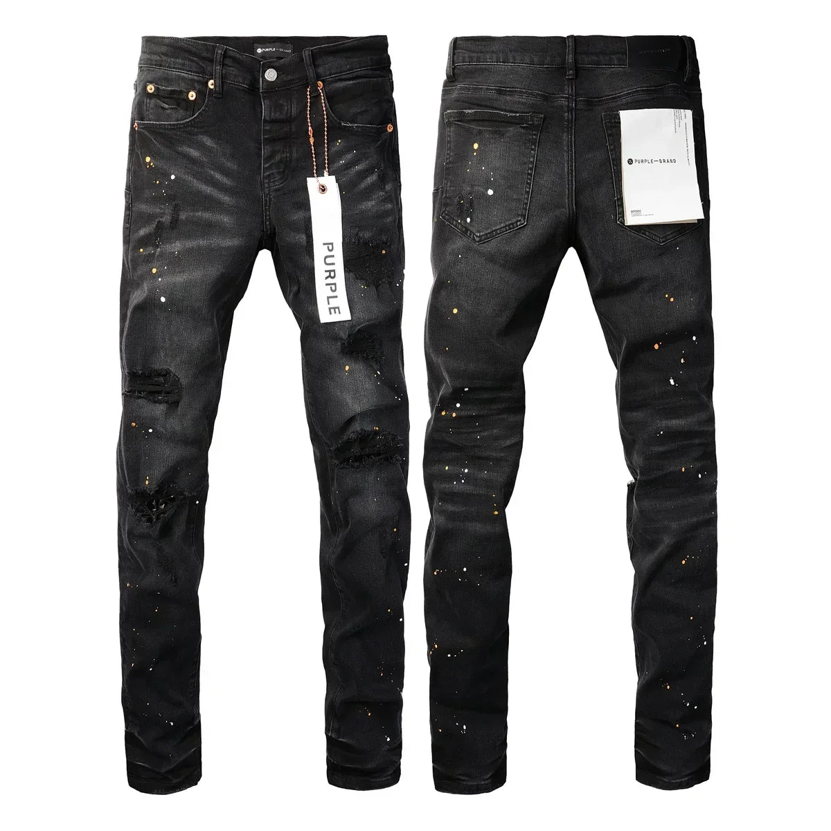 High Street Paint Hole Fashion Jeans