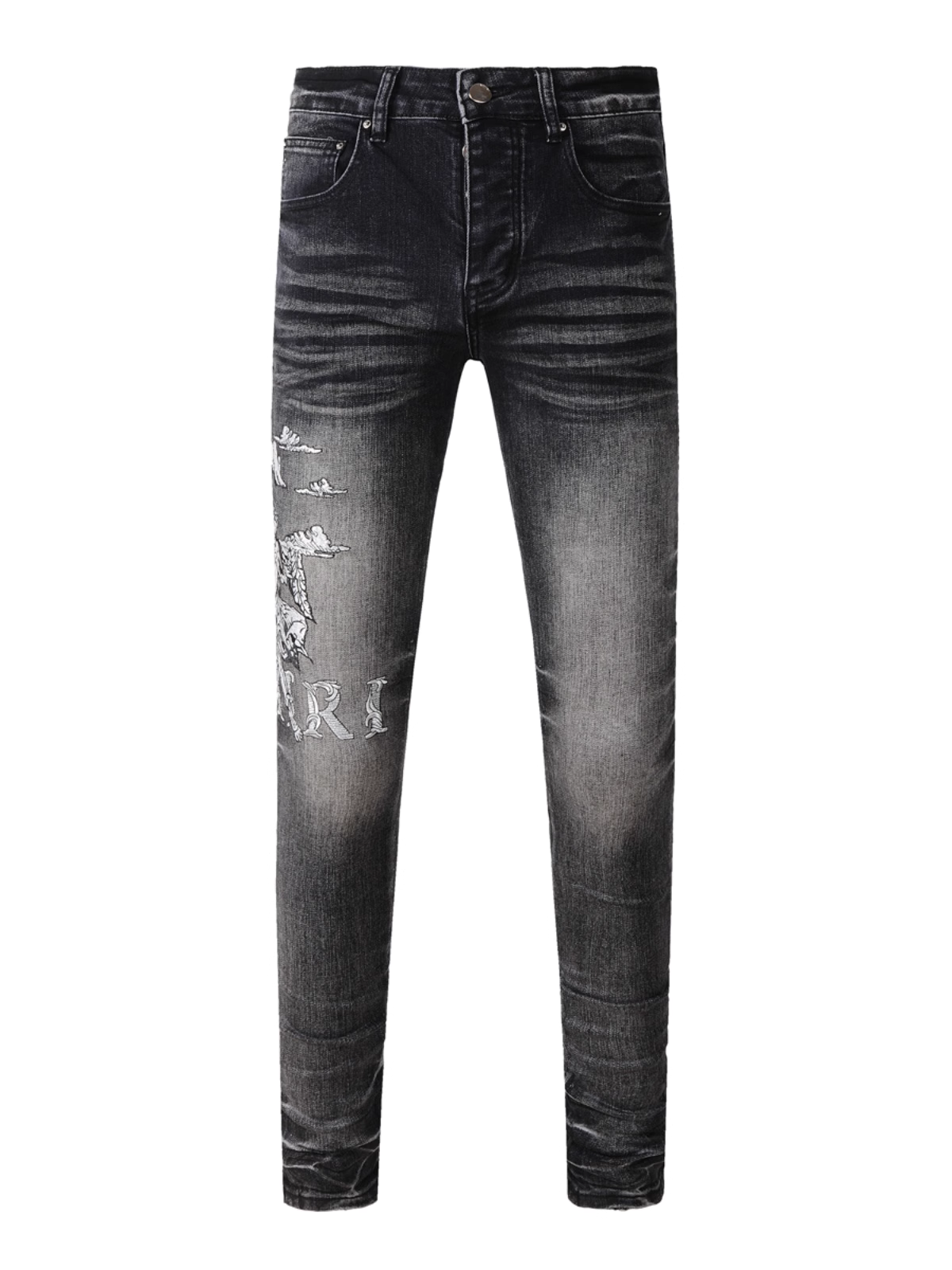 Smoke Gray Classic Jeans