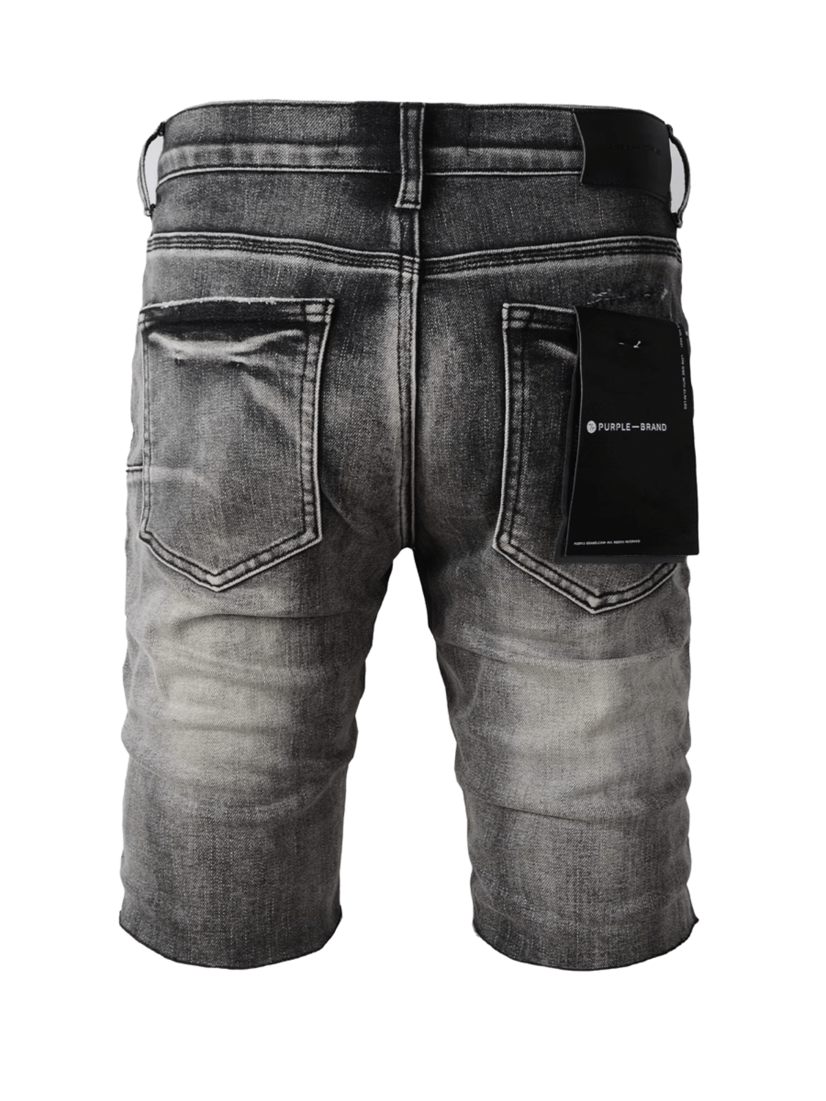 Smoke Gray Ripped Patch Jeans