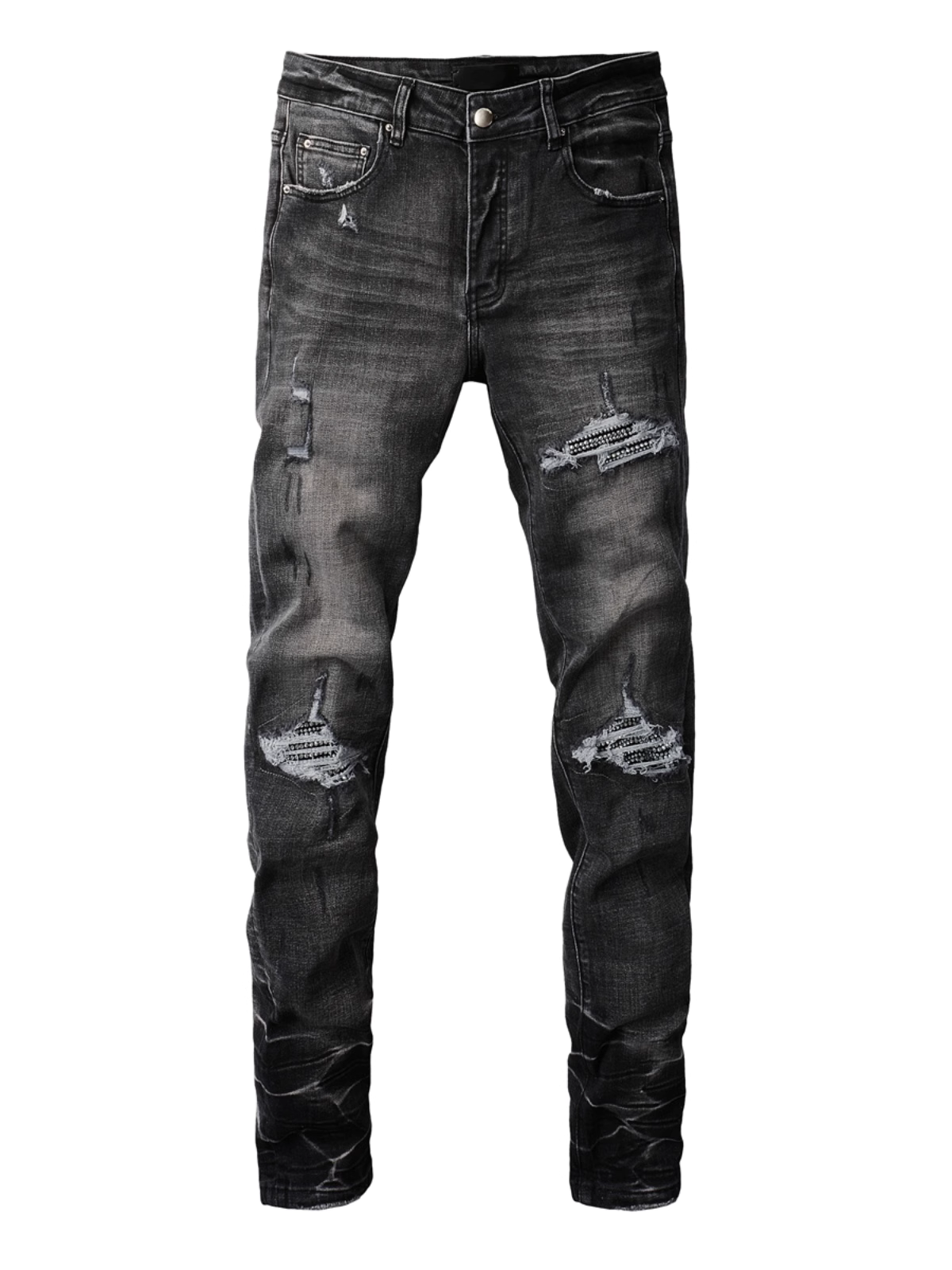 Dark Gray Ripped Jeans