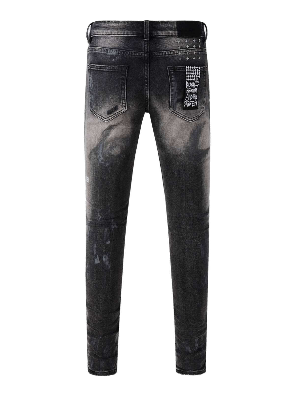 Washed Smoky Gray Classic Jeans